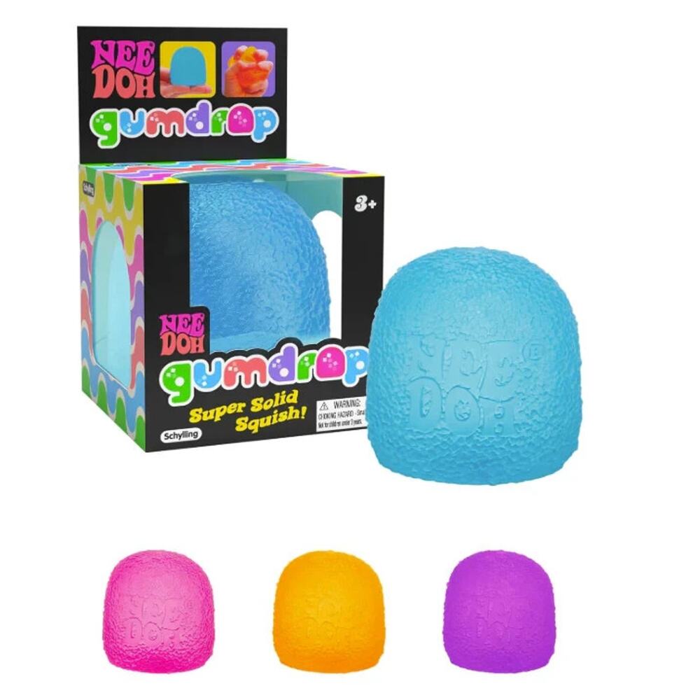 Schylling NeeDoh Gum Drop Super Solid Squishy Squeeze Sensory Fidget Toy New - Picture 2 of 8